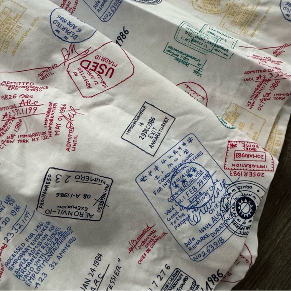 Vintage Carriage Court Classics Postage Travel Novelty Printed Midi Skirt - Picture 3 of 7